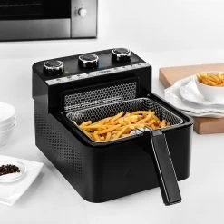 Kalorik 3 Quart 2-n-1 Air And Deep Fryer Black 10 Kalorik 3 Quart 2-n-1 Air And Deep Fryer Black -Home-Kitchen kalorik kalorik 3 quart 2 n 1 air and deep fryer b 1