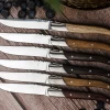 Laguiole Du Monde Set Of 6 Steak Knives With Assorted Wood Handles