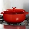 Lodge 6 Quart Red Enameled Cast Iron Dutch Oven 1 Lodge 6 Quart Red Enameled Cast Iron Dutch Oven -Home-Kitchen lodge lodge 6 quart red enameled cast iron dutch o