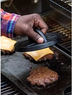 Lodge 6.25" Seasoned Cast Iron Burger Press -Home-Kitchen lodge lodge 625 seasoned cast iron burger press 4