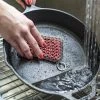 Lodge Silicone & Chainmail Scrubbing Pad, Red -Home-Kitchen lodge lodge silicone chainmail scrubbing pad red