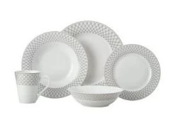 Maxwell & Williams "Jewel Rim" Dinner Set 20pc Black