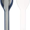 Mepal Ellipse Stainless Steel/Blue 3pcs Compact Utensil Set -Home-Kitchen mepal mepal ellipse stainless steel blue 3pcs comp