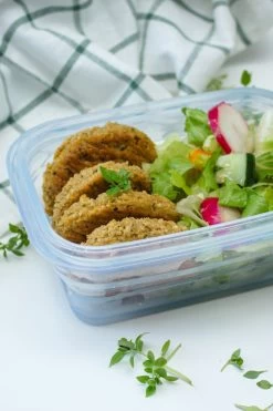 Minimal Silicone Food Storage Container - Blue -11 60 Ml