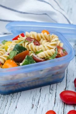 Minimal Silicone Food Storage Container - Blue -460 Ml