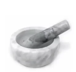 Natural Living Marble Mortar & Pestle Set