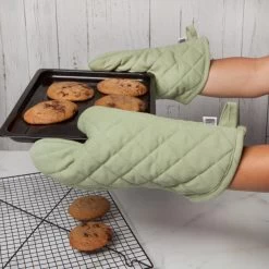 Now Designs 13" Superior Sage Green Oven Mitt -Home-Kitchen now designs now designs 13 superior sage green ove 2