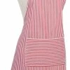 Now Designs Basic Cotton Kitchen Chef's Apron, Narrow Stripe Red Print 1 Now Designs Basic Cotton Kitchen Chef's Apron, Narrow Stripe Red Print -Home-Kitchen now designs now designs basic cotton kitchen chefs