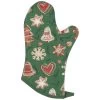 Now Designs Oven Mitt 13'' "Christmas Cookies" Green -Home-Kitchen now designs now designs oven mitt 13 christmas coo