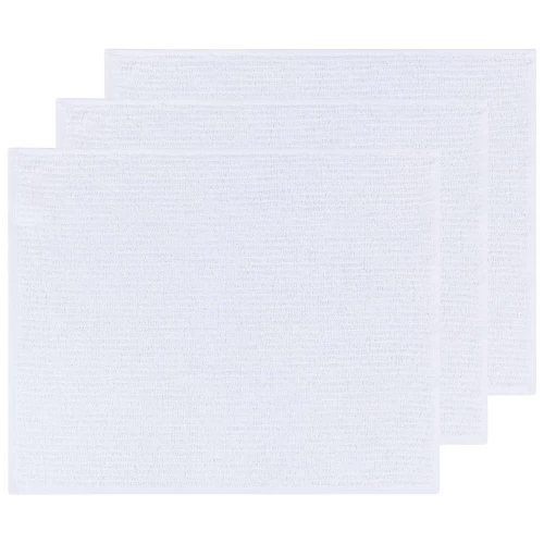 NowDesigns White Barmop 16x19", Set Of 3 3 NowDesigns White Barmop 16x19", Set Of 3