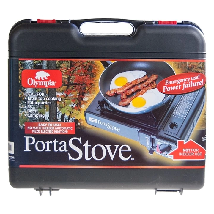 OLYMPIA - PORTABLE BUTANE STOVE, BLACK 4 OLYMPIA - PORTABLE BUTANE STOVE, BLACK - Image 2