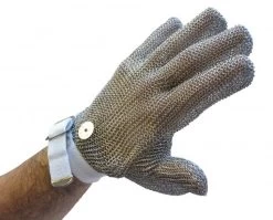 MEDIUM MESH GLOVE WITH RED WRIST STRAP