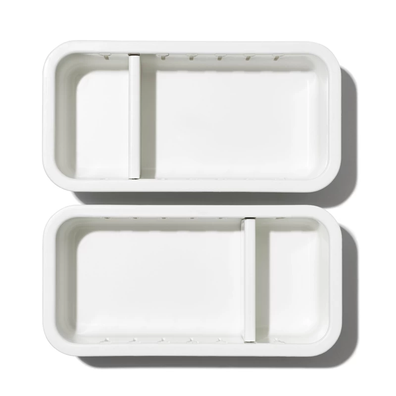 Oxo 2 Piece Adjustable Drawer Bin Set 4 Oxo 2 Piece Adjustable Drawer Bin Set - Image 2
