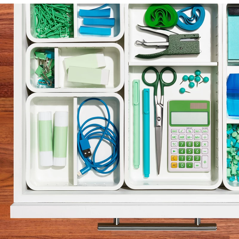 Oxo 2 Piece Adjustable Drawer Bin Set 5 Oxo 2 Piece Adjustable Drawer Bin Set - Image 3