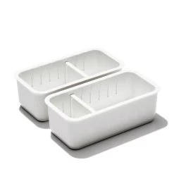 Oxo 2 Piece Adjustable Drawer Bin Set