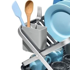 OXO Aluminum Folding Dish Rack -Home-Kitchen oxo oxo aluminum folding dish rack 4