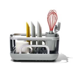 OXO Over-the-sink Aluminum Dish Rack -Home-Kitchen oxo oxo over the sink aluminum dish rack 2