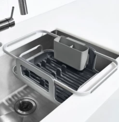 OXO Over-the-sink Aluminum Dish Rack -Home-Kitchen oxo oxo over the sink aluminum dish rack 5