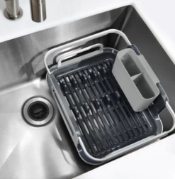 OXO Over-the-sink Aluminum Dish Rack -Home-Kitchen oxo oxo over the sink aluminum dish rack 6