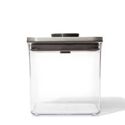 Oxo Steel POP 2.0 Big Square Short Container 2.6 L -Home-Kitchen oxo oxo steel pop 20 big square short container 26 2