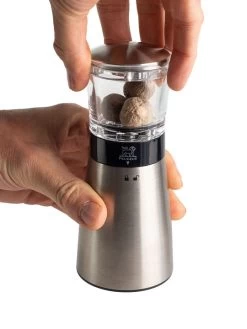 Peugeot Daman Manual Nutmeg Mill In Stainless And Acrylic -Home-Kitchen peugeot peugeot daman manual nutmeg mill in stainl 2