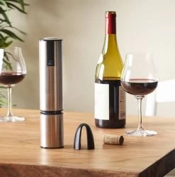 Peugeot "Elis" Stainless Steel Touch Electric Rechargeable Corkscrew -Home-Kitchen peugeot peugeot elis stainless steel touch electri 4