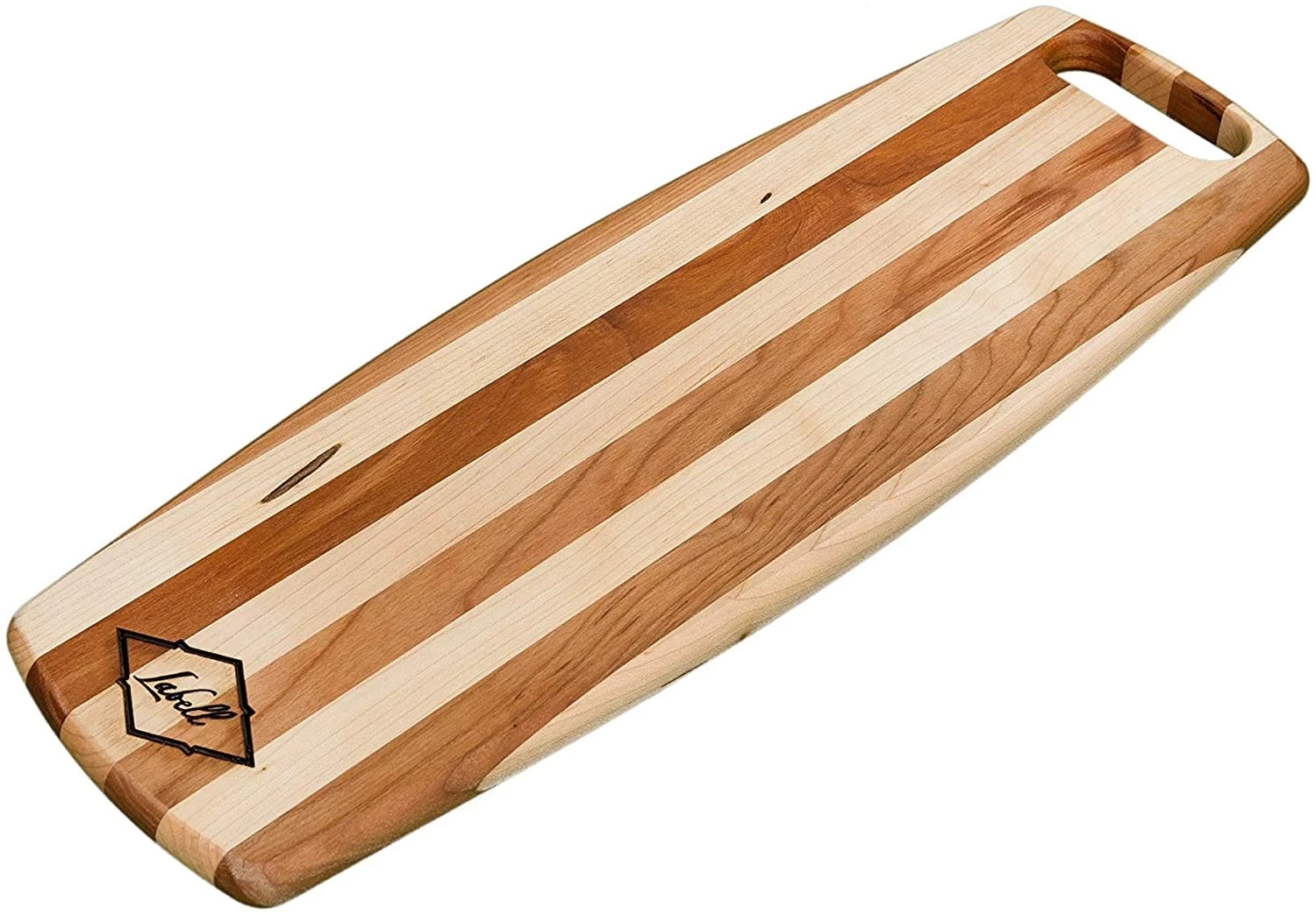 Labell Boards 8.5 X 18" Cherry And Maple Serving Board 3 Labell Boards 8.5 X 18" Cherry And Maple Serving Board