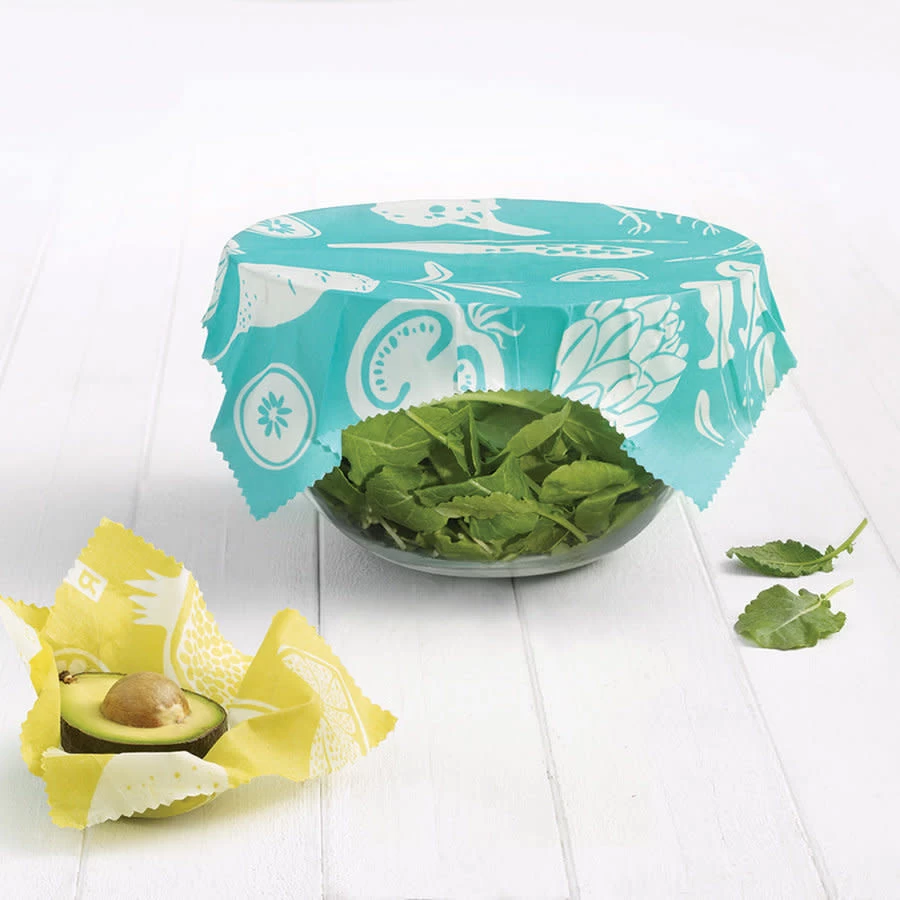 Ricardo Set Of 2 Large Turquoise Reusable Food Wraps 4 Ricardo Set Of 2 Large Turquoise Reusable Food Wraps - Image 2