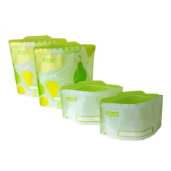 Russbe Reusable Snack & Sandwich Bags - Set Of 4 Green -Home-Kitchen russbe reusable snack sandwich bags set of 4 green 4