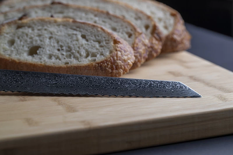 Senshi 20 Cm Damascus Steel Bread Knife 9 Senshi 20 Cm Damascus Steel Bread Knife - Image 7