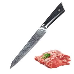 Senshi Damascus Steel 20 Cm Slicing Knife -Home-Kitchen senshi senshi damascus steel 20 cm slicing knife 5