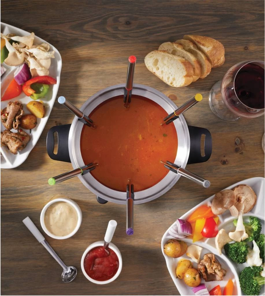 Starfrit 3 In 1 Fondue Set - 20 Pieces - Magnetic Fork Guide 6 Starfrit 3 In 1 Fondue Set - 20 Pieces - Magnetic Fork Guide - Image 4