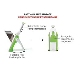 Starfrit ''Pump 'N' Slice'' Mandoline -Home-Kitchen starfrit starfrit pump n slice mandoline 5