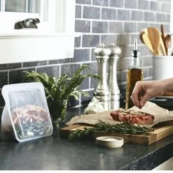 Stasher Reusable Stand-Up Storage Bag -Home-Kitchen stasher stasher reusable stand up storage bag 4