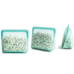 Stasher Reusable Stand-Up Storage Bag Aqua -Home-Kitchen stasher stasher reusable stand up storage bag aqua 6