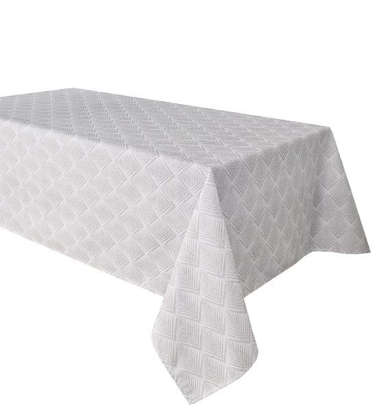 TexStyles Deco Printed Tablecloth "Chevron Grey" 58 X 94 3 TexStyles Deco Printed Tablecloth "Chevron Grey" 58 X 94