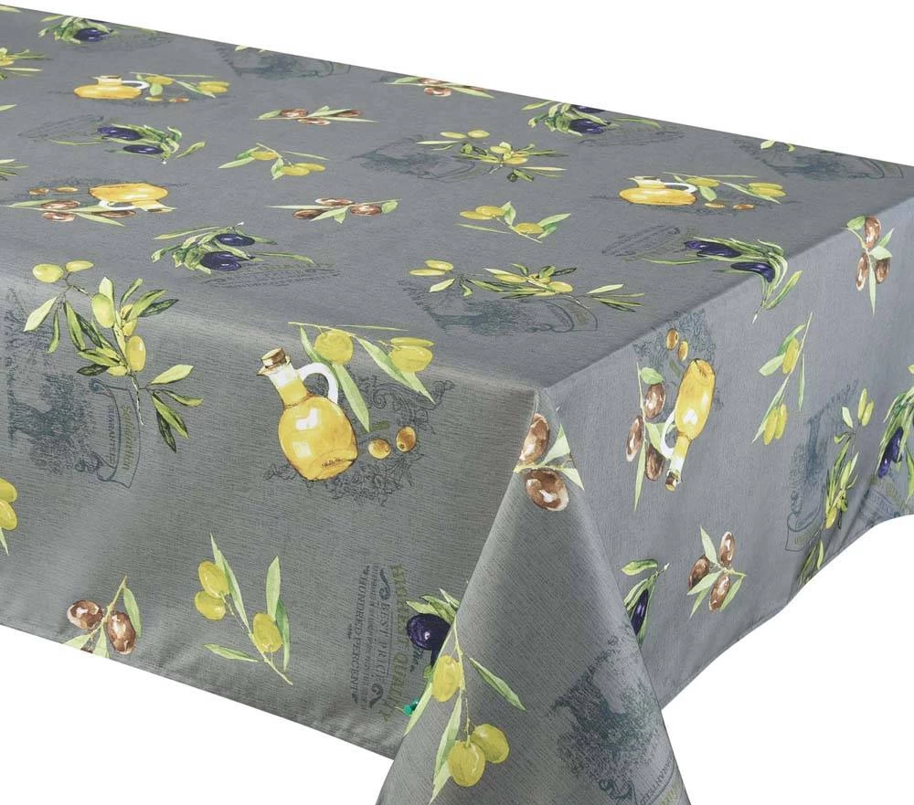 TexStyles Deco Printed Tablecloth "Primo Grey" 58 X 94" 3 TexStyles Deco Printed Tablecloth "Primo Grey" 58 X 94"