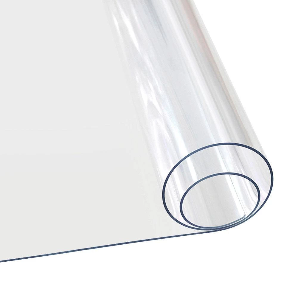 TexStyles Deco Super Clear Vinyl Tablecloth 60 X 84" 4 TexStyles Deco Super Clear Vinyl Tablecloth 60 X 84" - Image 2