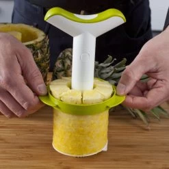Tomorrow's Kitchen Stainless Steel Pineapple Slicer, With Wedger Green And White -Home-Kitchen tomorrows kitchen tomorrows kitchen stainless stee 2