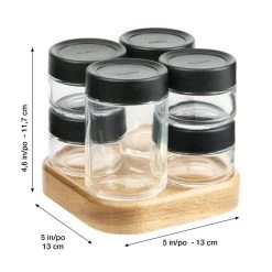 Trudeau 6 Bottle Rotating Spice Rack -Home-Kitchen trudeau trudeau 6 bottle rotating spice rack 4