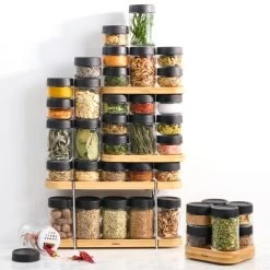 Trudeau 6 Bottle Rotating Spice Rack -Home-Kitchen trudeau trudeau 6 bottle rotating spice rack 6