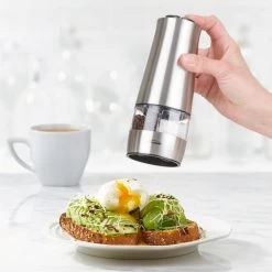 Trudeau 7'' Stainless Steel Duo Battery Mill -Home-Kitchen trudeau trudeau 7 stainless steel duo battery mill 2