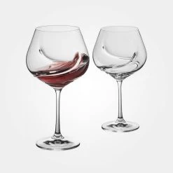 Trudeau Set Of 2 Oxygen Red Wine Glasses