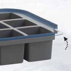 Trudeau Silicone Ice Cube Tray With Integrated Steel Structure -Home-Kitchen trudeau trudeau silicone ice cube tray with integr 5