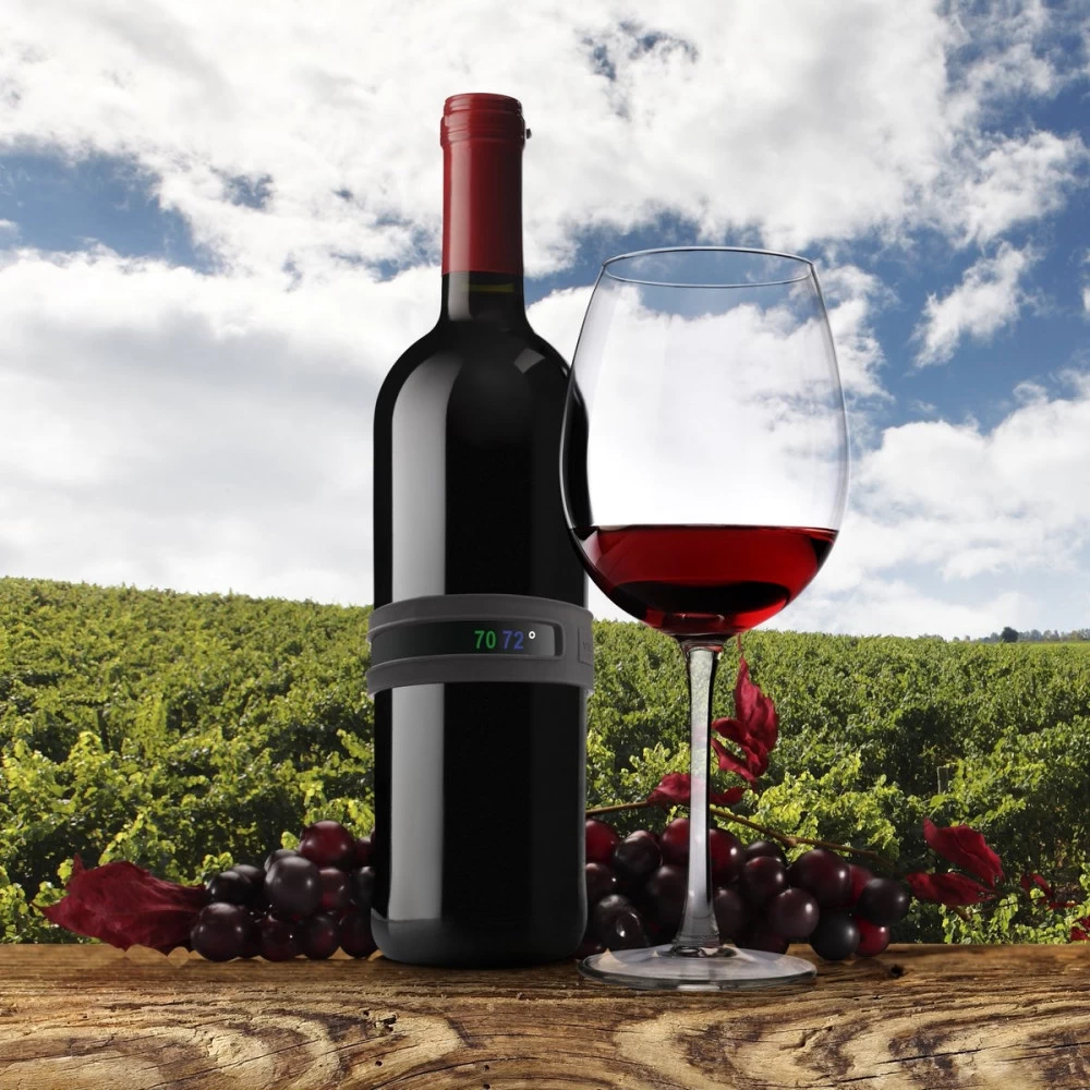 Vacu Vin Flexible Wine Bottle Snap Thermometer, Dark Grey 6 Vacu Vin Flexible Wine Bottle Snap Thermometer, Dark Grey - Image 4