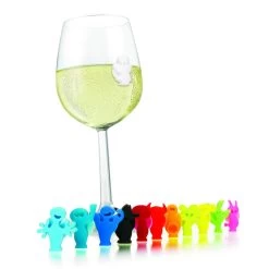 Vacu Vin Glass Markers, Set Of 12 Assorted
