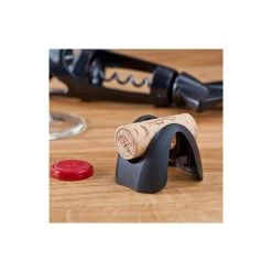 Vacu Vin Quarter Turn Foil Cutter With Cork Holder, Black -Home-Kitchen vacu vin quarter turn foil cutter with cork holder 4