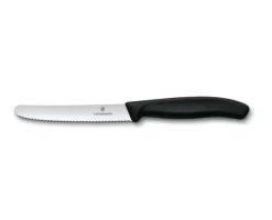 Victorinox 11 Cm Swiss Classic Tomato And Table Knife - Black Handle
