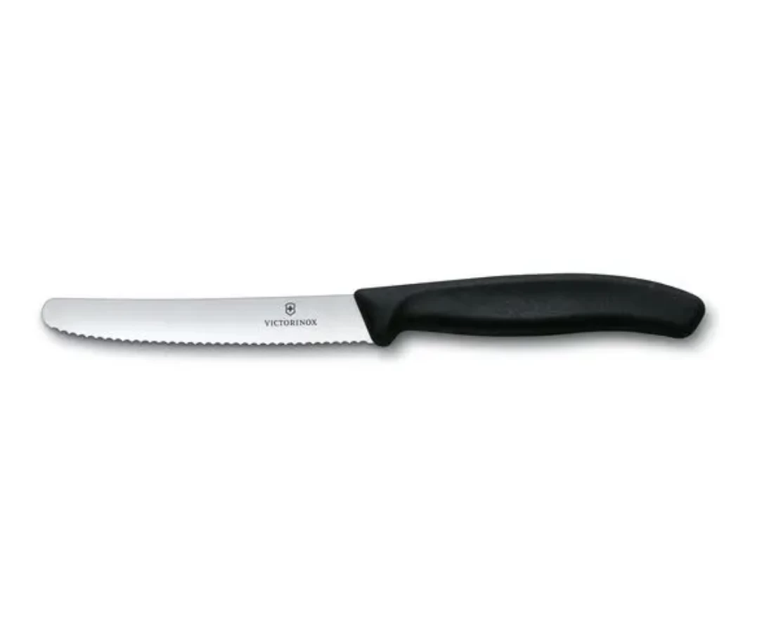 Victorinox 11 Cm Swiss Classic Tomato And Table Knife - Black Handle 3 Victorinox 11 Cm Swiss Classic Tomato And Table Knife - Black Handle